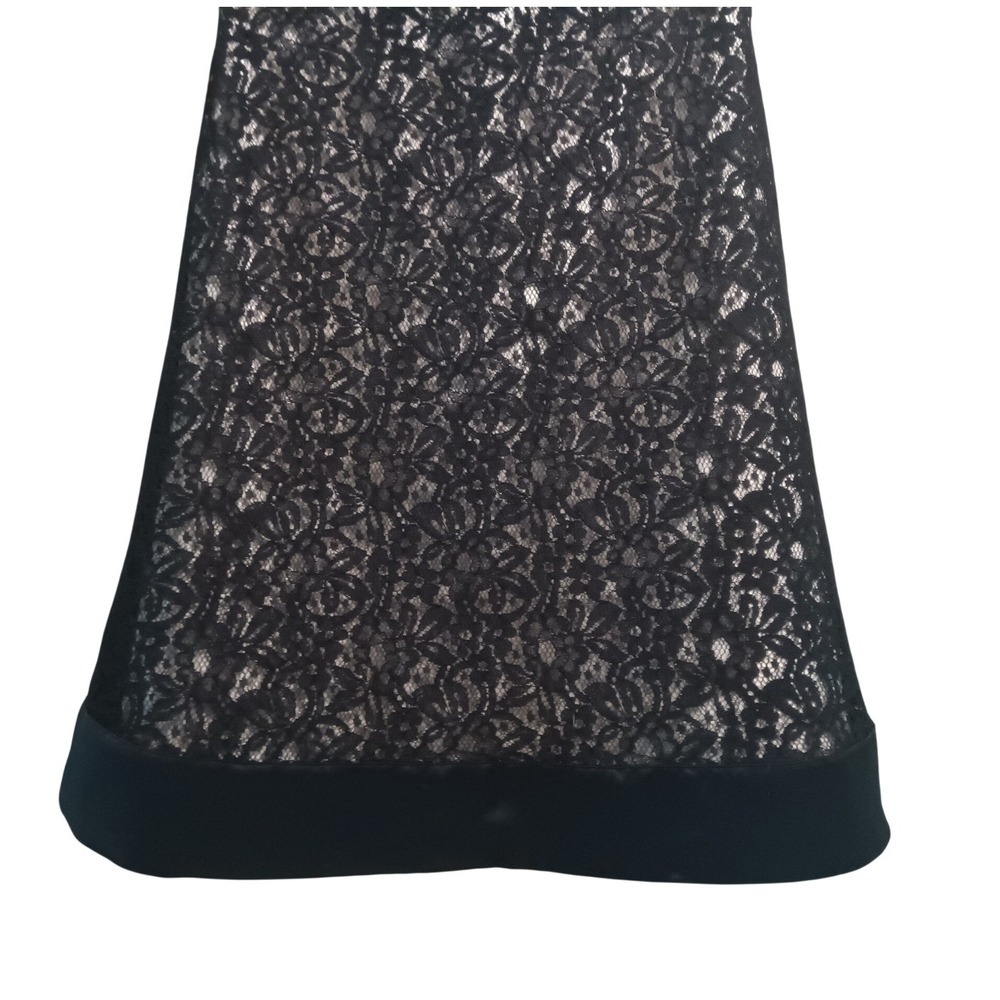 White House Black Market Black Lace Strapless Cocktail‎ Dress Size 8 - Picture 3 of 14